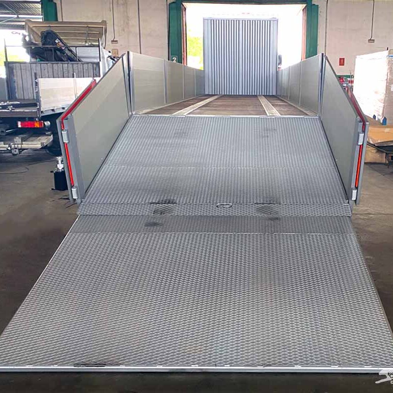 Plataforma portamaquinaria rampa