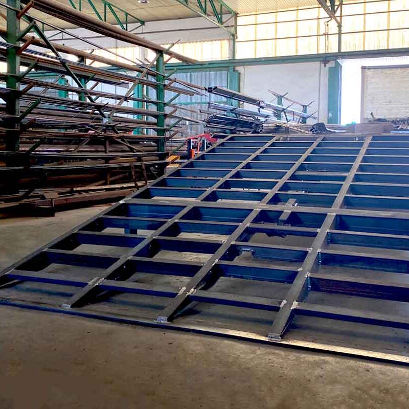 Instalación de rampas en un semirremolque