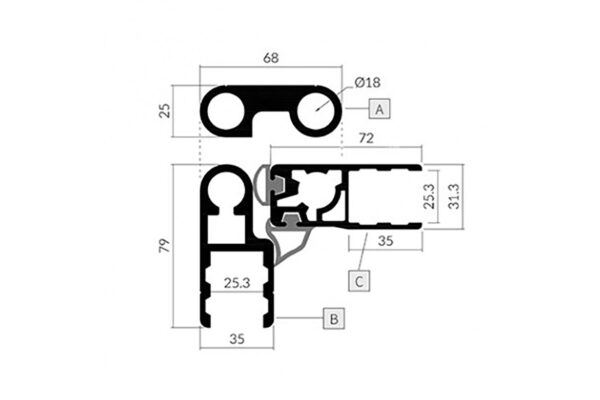 conjunto bisagra puerta exterior para semirremolques