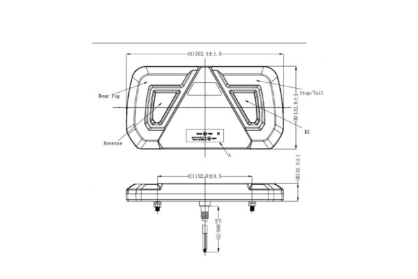 piloto trasero led was croquis