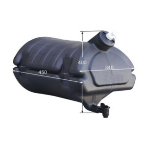 BIDON AGUA NEGRO 30L CON JABONERA