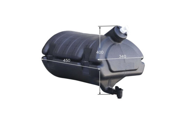 BIDON AGUA NEGRO 30L CON JABONERA
